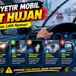 Anti Slip! Tips Tetap Tenang Nyetir Di Jalanan Basah