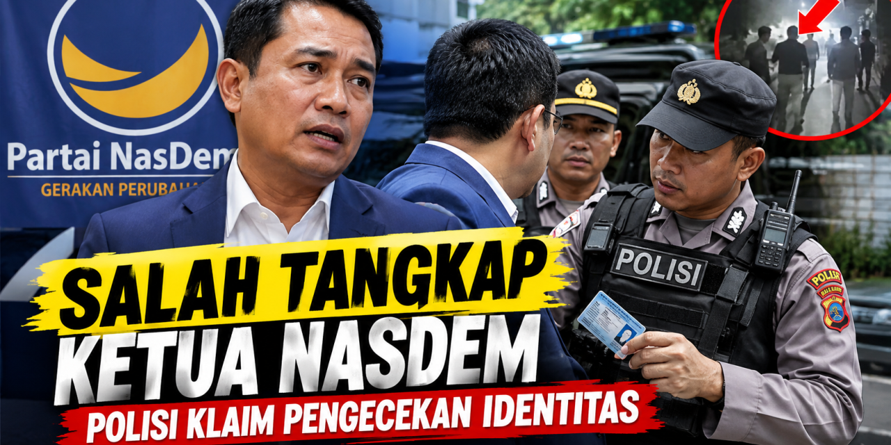 Salah Tangkap Ketua NasDem, Polisi Klaim Pengecekan Identitas