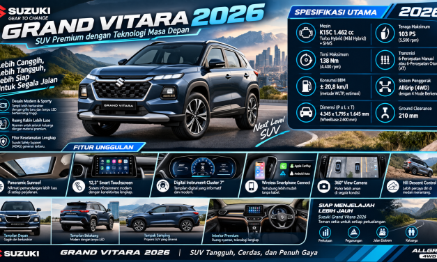 Suzuki Grand Vitara Hadir Dengan Spesifikasi Yang Fantastis