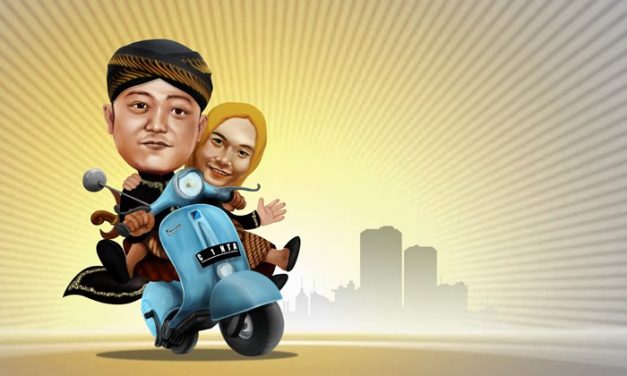 Seni Visual Karikatur Menggambarkan Sebuah Objek
